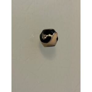 Vintage Pandora Ing Yang Charm Sterling Silver 925 ALE Enamel Rare